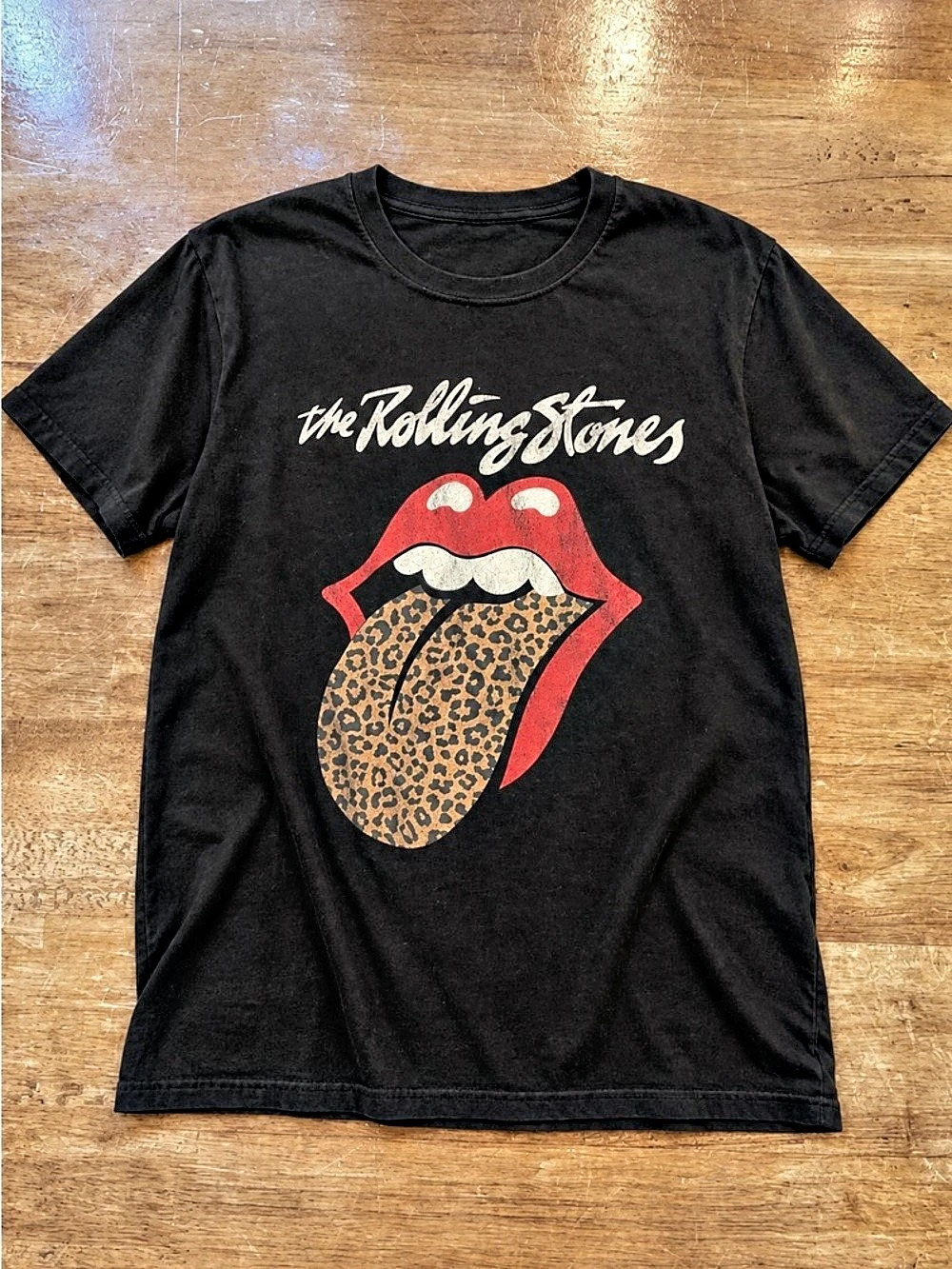 The Rolling Stones Graphic Short Sleeve Tee in Black